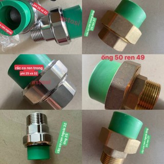 Rắc co ren trong , rắc co ren ngoài ren 25 và 32 phi 321 , 50*1