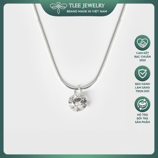 Dây chuyền bạc nữ TLEE mặt nụ đá sang trọng TLEE JEWELRY D0133