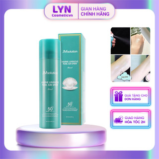 Xịt Chống Nắng Cấp Nước, Dưỡng Ẩm Jmsolution Marine Luminous Pearl Sun Spray 180ml