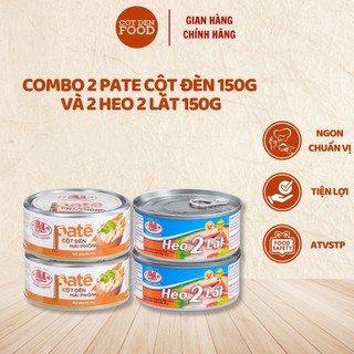 Combo 2 pate cột đèn và 2 heo 2 lát 150g | cột đèn food | halong canfoco