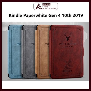 Bao Da Kindle Paperwhite Gen 4 10th 6 Inch 2019 Tuần Lộc Cover Dành Cho Máy Đọc Sách (Nhiều Màu)