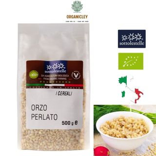 Hạt lúa mạch ngọc trai hữu cơ sottolestelle organic pearl barley 500g - hạt dinh dưỡng - hạt bo bo - ý dĩ - hạt lúa mạch