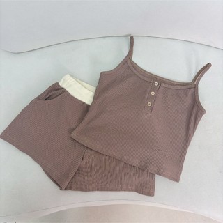 Set đồ ngủ áo hai dây kèm quần thun gân mềm mịn thoáng mát Harley Set GLORIOUS chất liệu cotton co giãn