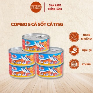 Combo 5 hộp cá sốt cà halong canfoco 175g/ hộp