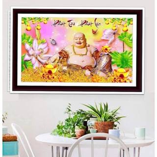 Tranh đính đá phật Phát Tài Phát Lộc VS180 (100x65cm)- chưa đính đá