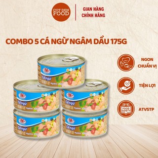 Combo 5 hộp cá ngừ ngâm dầu hạ long 115g/175g