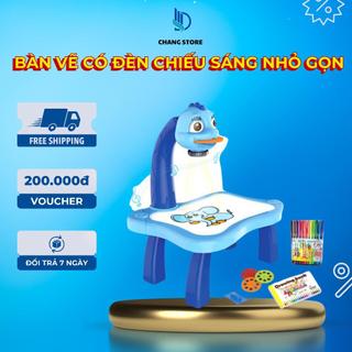 Bàn vẽ có đèn chiếu sáng thông minh có nhạc cho bé khuyến khích trẻ em học vẽ, tư duy và phát triển