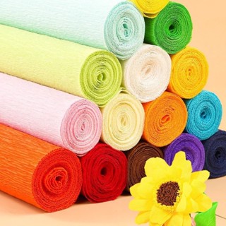 GIẤY NHÚN LÀM HOA, 1 cuộn 50x250cm, dùng làm hoa, đồ thủ công
