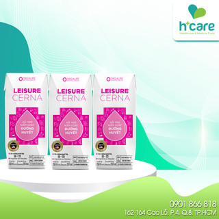 [Lôc 3 hộp] TPBS Orgalife Leisure Cerna 250ml - Dinh dưỡng hoàn chỉnh kiểm soát đường huyết cho người đái tháo đường