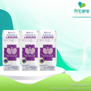 [Lốc 3 hộp] TPBS Orgalife Leisure Kidney 2 250ml- Dinh dưỡng tối ưu cho người bệnh thận có lọc máu