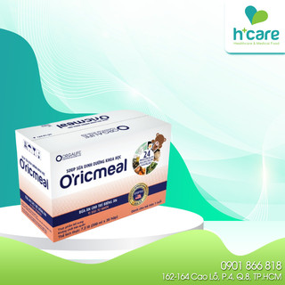 [Thùng 36 hộp] Soup Sữa Dinh Dưỡng Khoa Học Orgalife O'ricmeal 200ml ( vị dâu) - bữa ăn dinh dưỡng cho trẻ biếng ăn