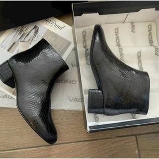 Boots cổ ngắn Vagabond VNXK boot chelsea mũi nhọn đế cao bốt đen xuất khẩu dư xịn