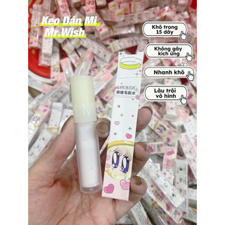 Keo Gắn Mi Mr. Wish tính năng siêu dính, nhanh khô và khả năng giữ lâu Thích Hợp dùng Cho Mi Đa Tầng [Chính Hãng]