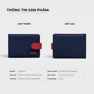 Ví DOLANTO BRAND® Button Wallet - Ngang