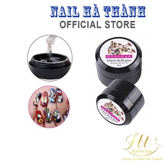 Đính đá gel đính đá gắn đá trang trí trên nền gel bột sơn gel gắn móng nail Jelvia