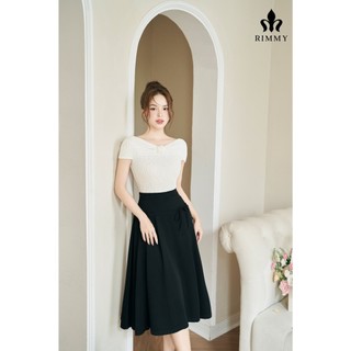 Chân váy xoè dáng dài cách điệu bản cạp cao Stila Skirt by RIMMY