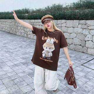 Áo phông nữ labubu set shop oversize bảng màu siêu đẹp