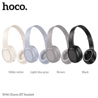 ⚡Mẫu Mới⚡Tai nghe chụp tai Hoco W46 có bluetooth V5.3, cổng AUX 3.5mm, micro đàm thoại liên tục 20 giờ - Hàng Chính Hãng