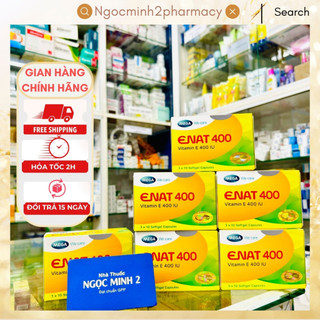 ✅ [Chính Hãng] Enat 400 iu Vitamin E Mega we care ( hộp 30 viên ) enat400 , e nat , 400 vitamin e
