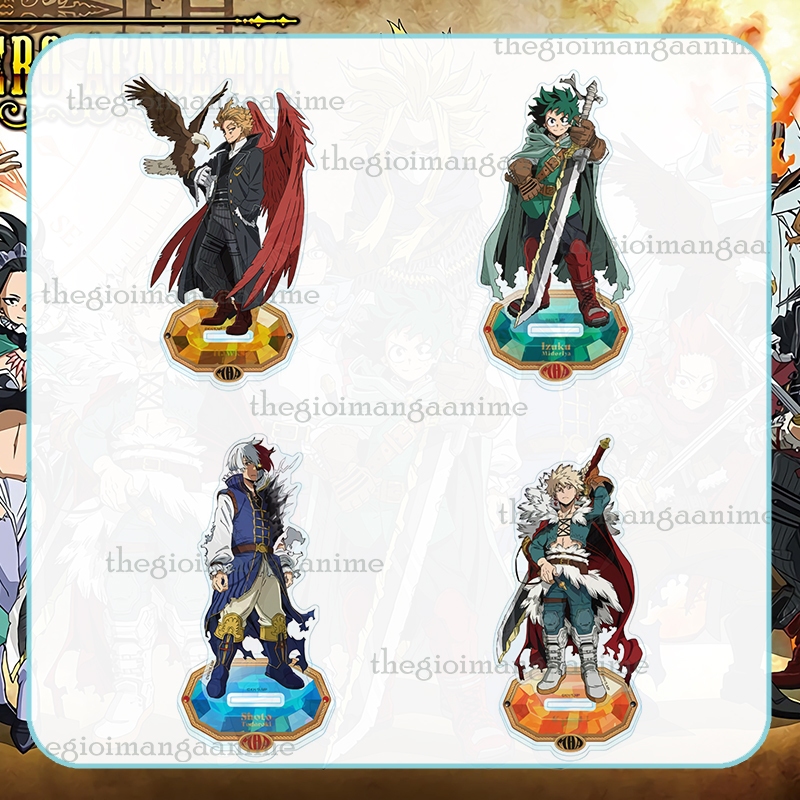 (TẶNG KÈM CARD)(ÁO CHOÀNG) Mô hình BOKU NO HERO ACADEMIA standee Học Viện Anh Hùng tượng mica acryli