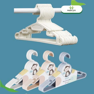 Móc treo quần áo trẻ em, móc phơi đồ em bé, móc quần áo trẻ em Hara INOCHI tiêu chuẩn Nhật Bản set 5 cái