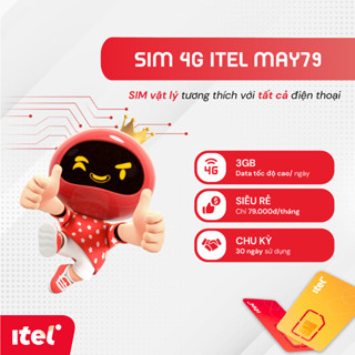 iTel - SIM 4G - Gói MAY79 3GB/ngày - 90GB/tháng