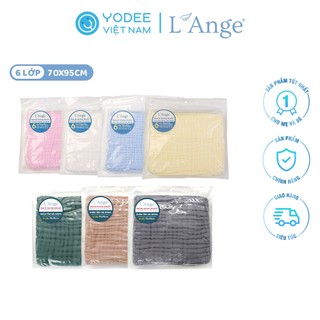 L’Ange Khăn tắm/Khăn quấn/Chăn đắp vải bông 6 lớp 70x95cm