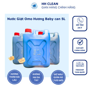 Nước giặt hương baby 5l - nước giặt siêu đậm đăc đánh bay các vết bẩn cứng đầu