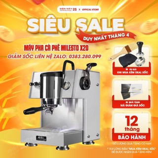 Máy pha cà phê, máy pha cafe Milesto X20 - Nồi hơi mạnh mẽ- Sử dụng cho kinh doanh quán hoặc gia đình