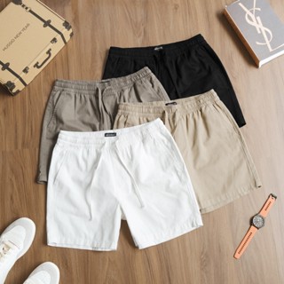Quần short nam vải Kaki mềm mịn, co giãn nhẹ, không phai màu - ARISMAN