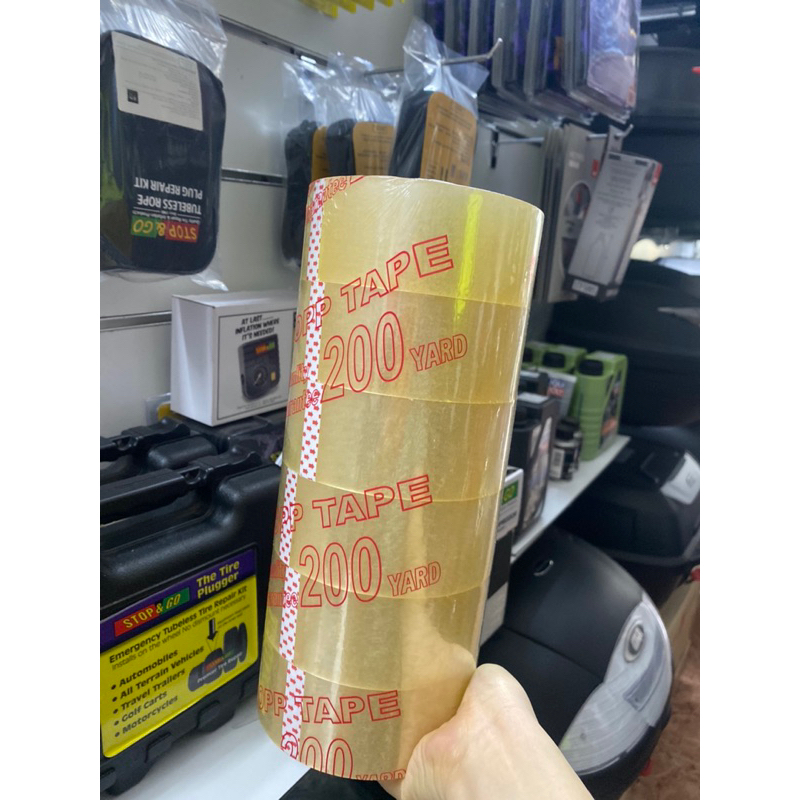 Băng keo trong 200 yard - Băng keo có lõi giấy nhỏ 0.5 Cm, đường kính 12 Cm