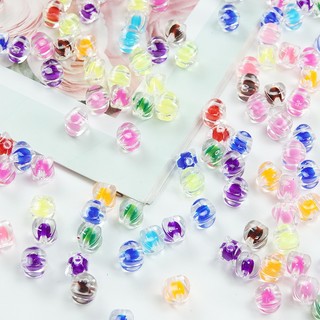 10-50gam hạt nhựa hình trái khế trong nhân nhiều màu size 10mm
