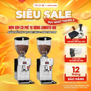 [HCM-Hàng sẵn] Máy xay cà phê, máy xay cafe Lamvita MX tự động định lượng dễ dàng - Bảo hành 01 năm chính hãng