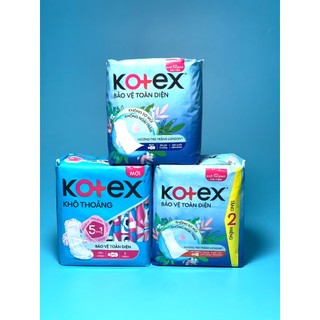 Băng vệ sinh Kotex khô thoáng Maxi có cánh/ không cánh 8 miếng