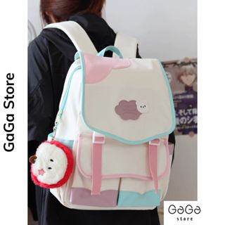 Balo đi học phối màu pastel dễ thương phong cách hàn quốc B714 gaga store