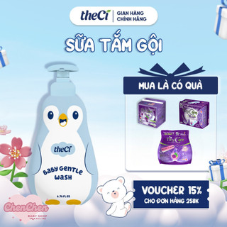 Sữa Tắm Gội theCi Cho Bé Baby Gentle Wash 0M+ An Toàn Lành tính Cho Trẻ Sơ Sinh & Em Bé 200ml