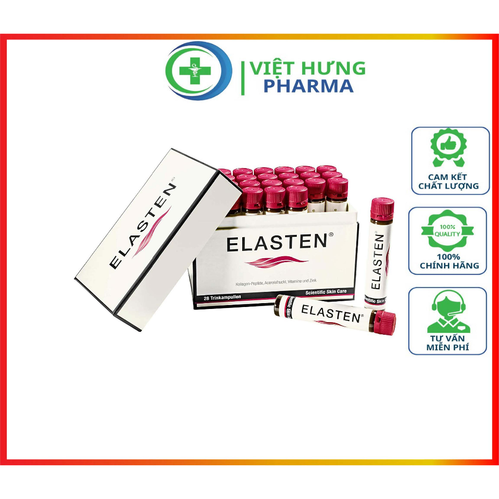 Collagen Elasten hộp 28 ống hàng công ty