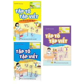 Sách - combo nd - tập tô tập viết - giúp bé tự tin vào lớp 1 - quyển 1+2+3