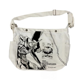 Túi Đeo Chéo Evangelion 01 học tiết Manga Canvas Bag Đeo Vai