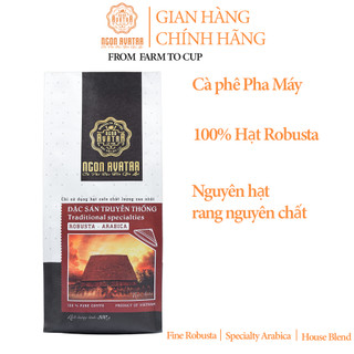 Cà phê pha máy rang nguyên hạt truyền thống 500gr- Ngon Avatar coffee