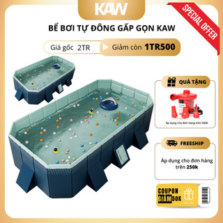 Bể Bơi Tự Động Chĩnh Hãng KAW, Tiện Lợi, Gấp Gọn Dễ Dàng, Độ Bền Cao, Bảo Hành 12 Tháng
