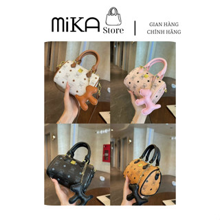 [Hàng loại 1] Túi xách nữ gấu treo hai quai siêu HOT, đeo chéo, đeo vai, túi đi chơi, dự tiệc, da cao cấp MB684