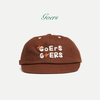 Mũ baseball vành ngắn Goers Flower màu nâu