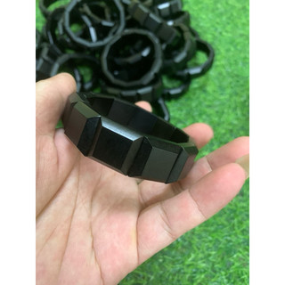 Vòng bản lách gỗ mun sừng khánh hoà, vòng lách vuông đeo tay.