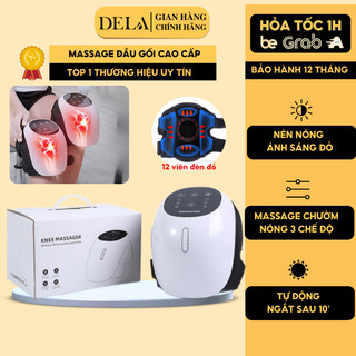 Máy massage khớp gối deladep làm nóng hồng ngoại bằng ánh sáng đỏ, máy massage giảm đau nhức đầu gối, bả vai - mdg02