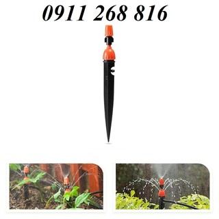 Đầu tưới nhỏ giọt 8 tia kết hợp phun sương, điều chỉnh được lưu lượng nước dùng cho hệ thống tưới cây nhỏ giọt cắm gốc