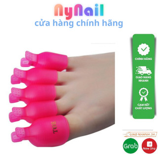 Kẹp ủ tháo gel móng chân - Bộ 5 kẹp nhựa bền chắc chuyên dụng cho dân làm móng