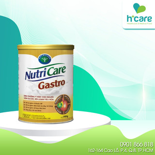 Sữa bột Nutricare Gastro 900g- Dinh dưỡng cho người viêm dạ dày, rối loạn tiêu hóa