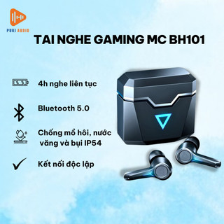 Puki shop / tai nghe chơi game pubg mc bh101 kết nối bluetooth 5.0, màn hình led rgb độ trễ thấp-tặng bao tay chơi game