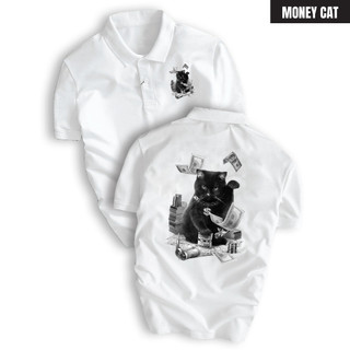 Áo Thun Polo Nam Cổ Bẻ MONEY CAT Chất Liệu Cá Sấu CVC Cao Cấp, Sang Trọng, Mạnh Mẽ, Độc Đáo